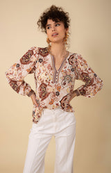 Skye Silk Top Beaded, color_ivory, fb-feed