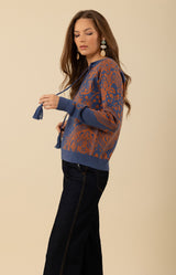 Makenzie Jaquard Sweater, color_blue