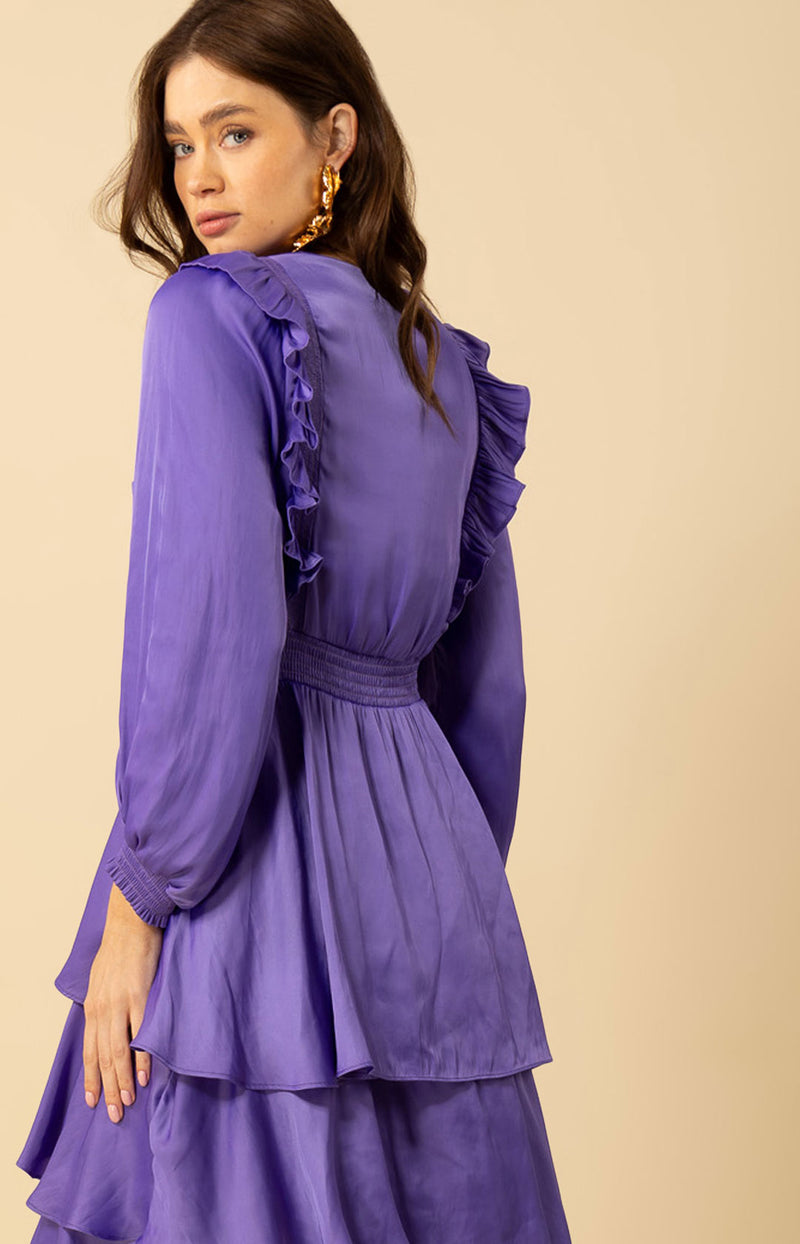Astrid Solid Tiered Dress Astrid Solid Tiered Dress