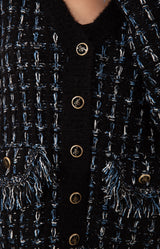 Jimena Boucle Cardigan, color_black