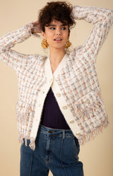 Jimena Boucle Cardigan, color_ivory