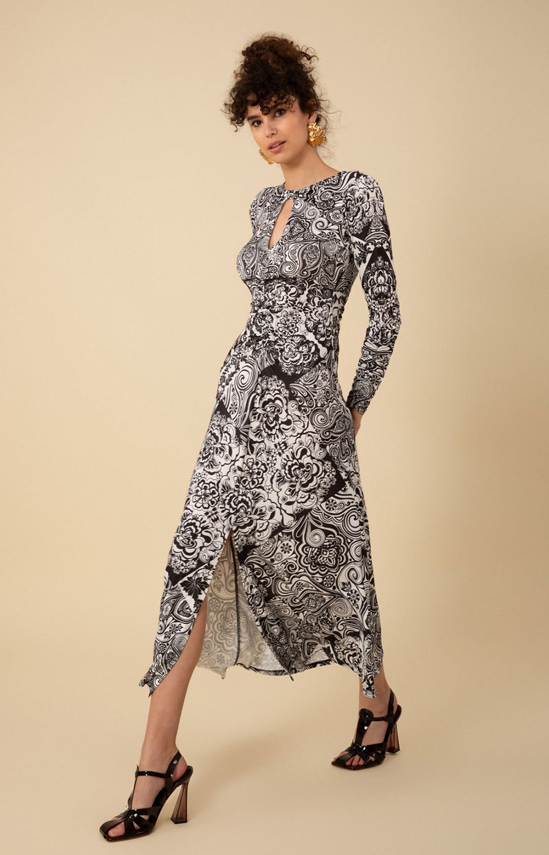 ari midi dress Adelina Ari Floral Midi Dress