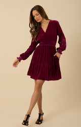 Alison Crochet Velvet Dress, color_violet