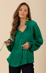 Sarai Solid Top, color_emerald