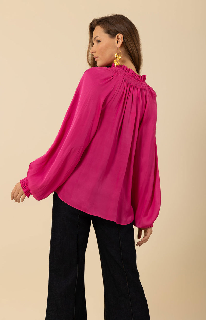 Sarai Solid Top, color_fuchsia