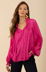 Sarai Solid Top, color_fuchsia