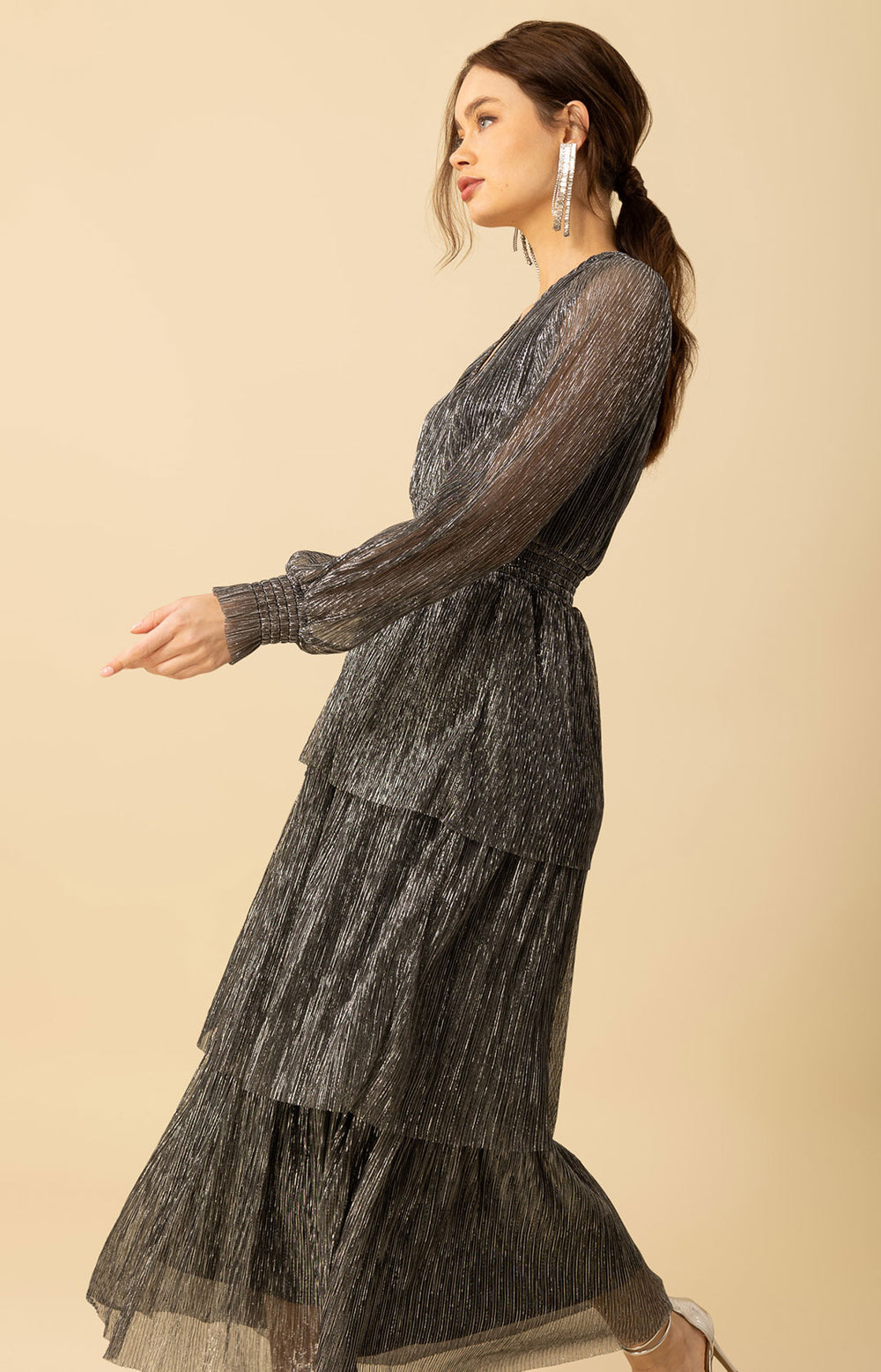 Bianca Maxi Dress Silver / S