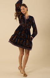 Alexa Velvet Burnout Dress