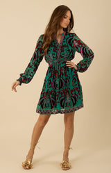 Alexa Velvet Burnout Dress