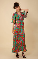 Felicity Charmeuse Maxi Dress, color_emerald