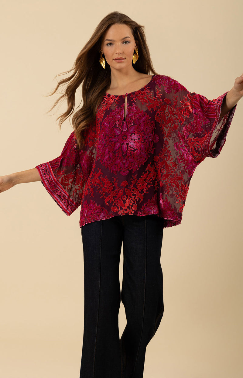 Briar Velvet Burnout Top, color_fuchsia