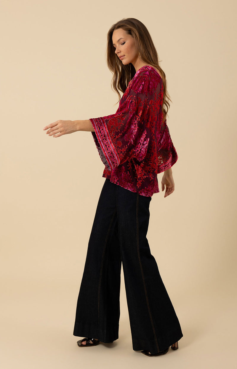 Briar Velvet Burnout Top, color_fuchsia