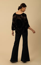 Briar Velvet Burnout Solid Top, color_black