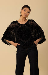 Briar Velvet Burnout Solid Top, color_black