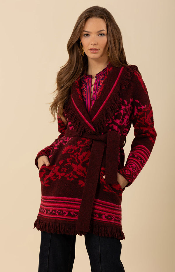 Bonnie Jacquard Sweater, color_fuchsia