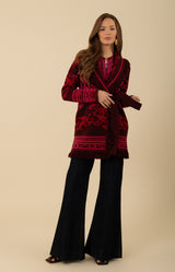 Bonnie Jacquard Sweater, color_fuchsia