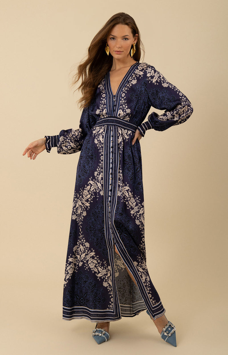 Sierra Maxi Dress, color_navy