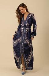 Sierra Maxi Dress, color_navy