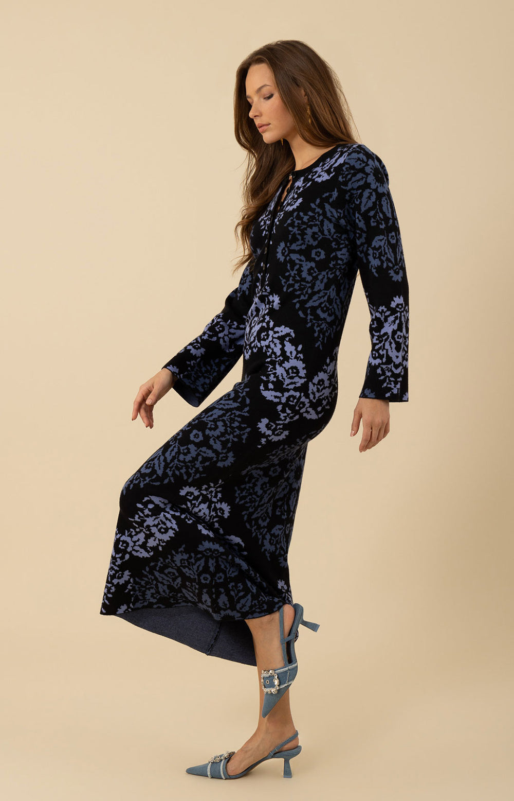 Carolina Sweater Dress Fuchsia / S