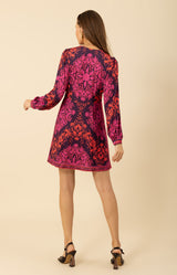 Adley Jersey Short Dress, color_fuchsia