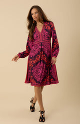 Adley Jersey Dress, color_fuchsia