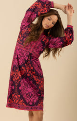 Adley Jersey Dress, color_fuchsia