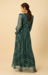 Jennifer Chiffon Maxi Dress, color_emerald