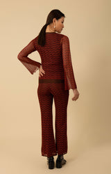 Angel Lurex Top, color_burgundy