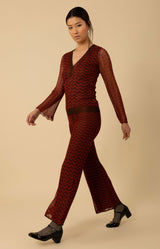 Edith Lurex Pant, color_burgundy