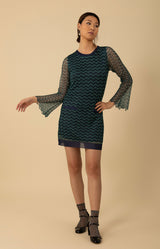 Madelynn Lurex Dress, color_navy