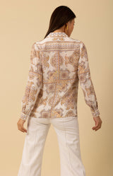 Madilynn Silk Blouse, color_ivory