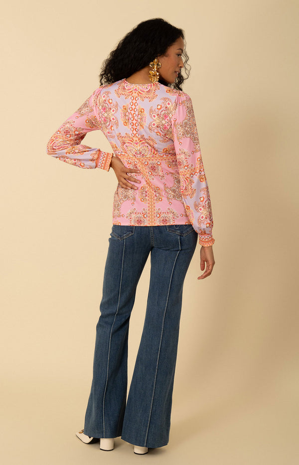 Ailani Jersey Top, color_coral