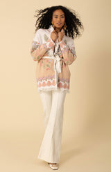 Irene Jacquard Wrap Sweater, color_ivory