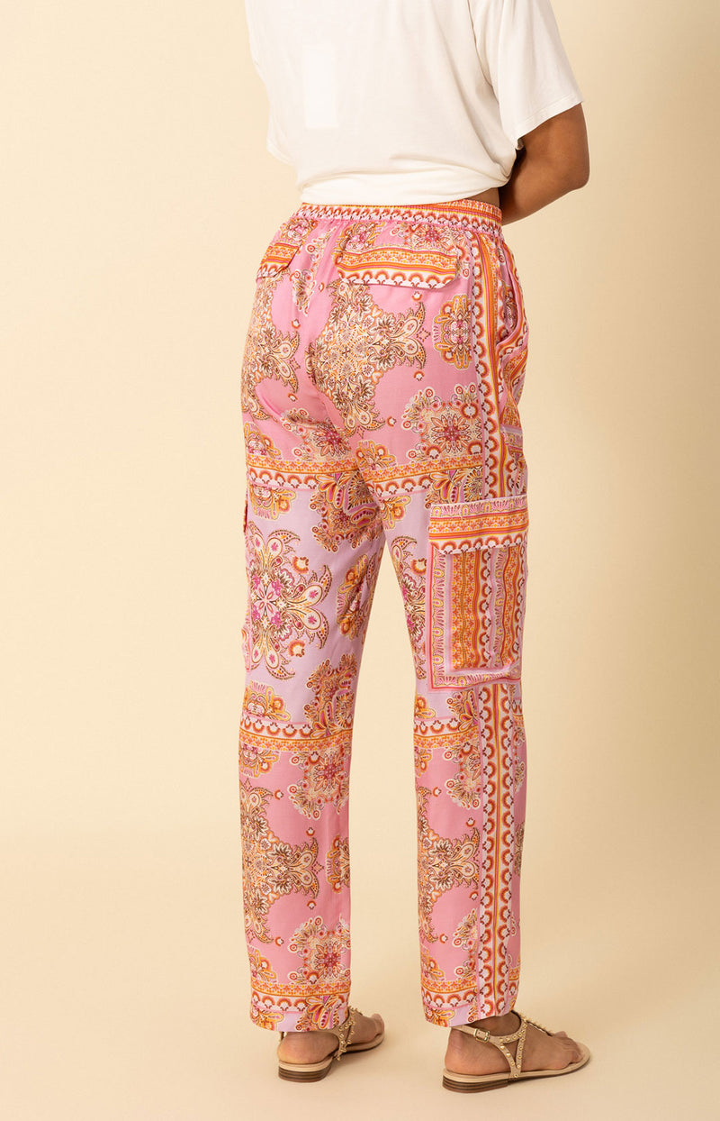 Katie Cargo Pants, color_coral