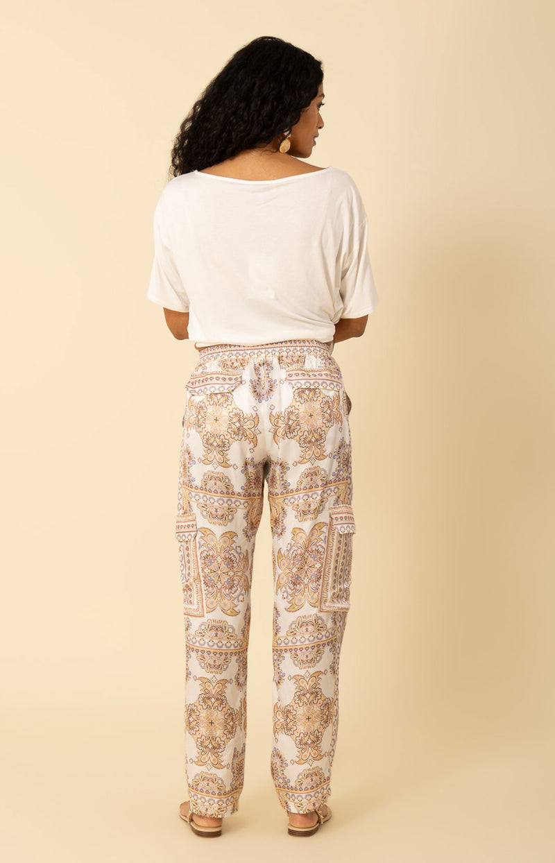 Katie Cargo Pants, color_ivory