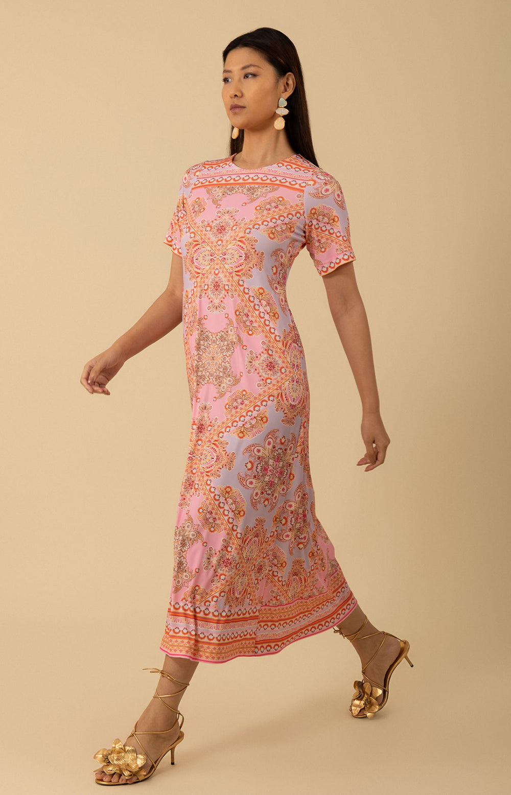 emberly maxi dress Emberly Maxi Jersey Dress Coral / S