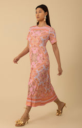 Emberly Jersey Dress, color_coral