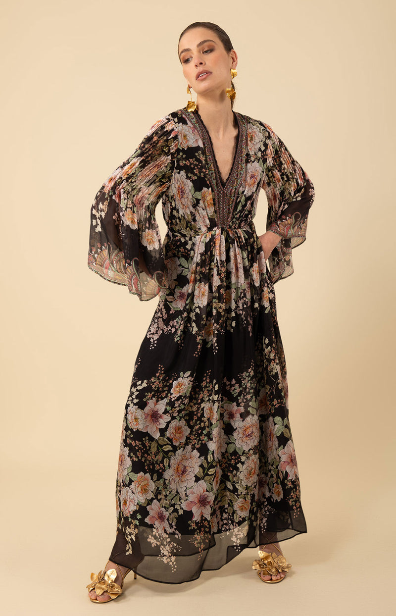 Alanna Chiffon Maxi Dress Black / XS Alanna Chiffon Maxi Dress Black / XS