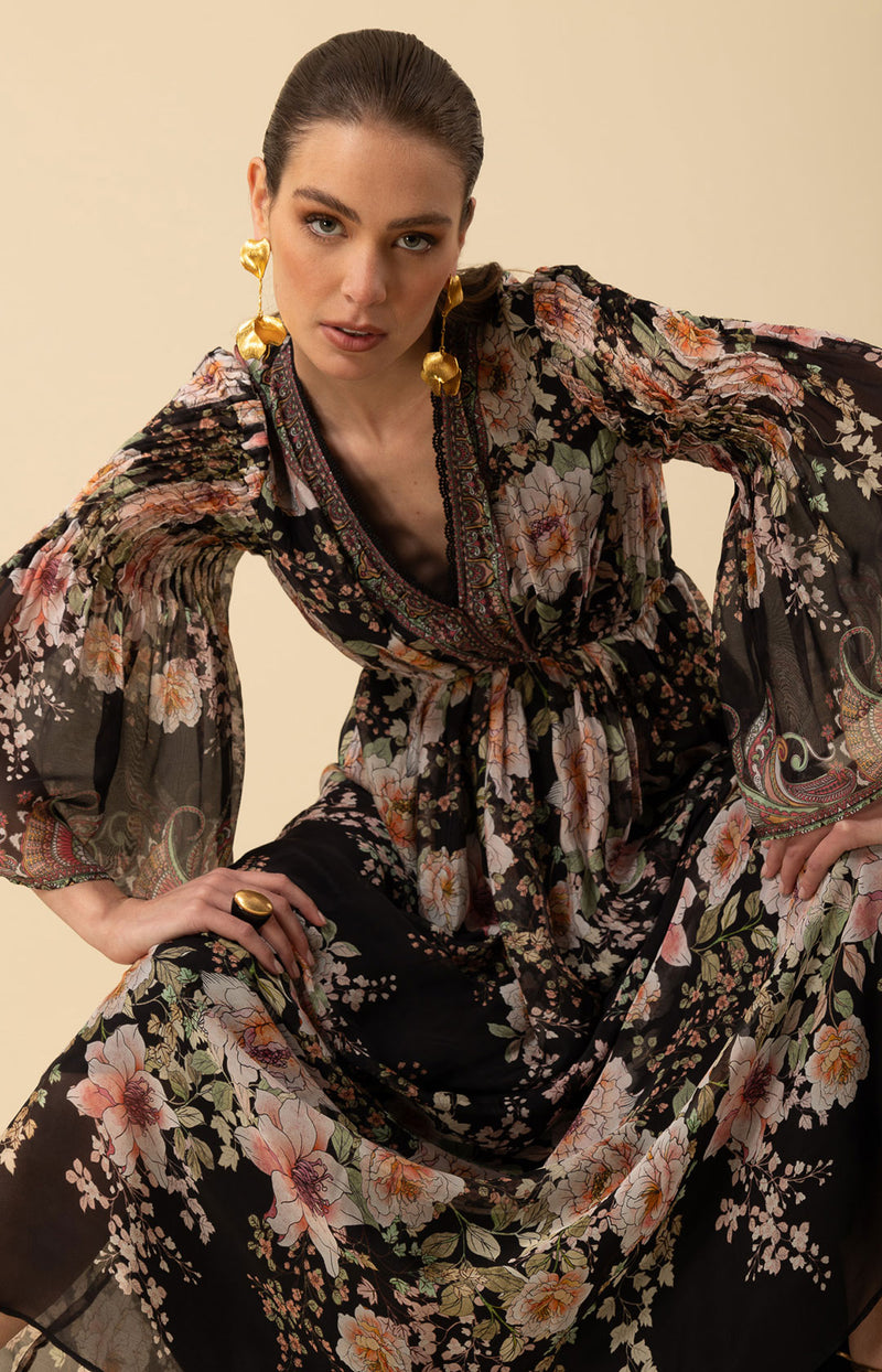 Alanna Chiffon Maxi Dress Black / XS Alanna Chiffon Maxi Dress Black / XS