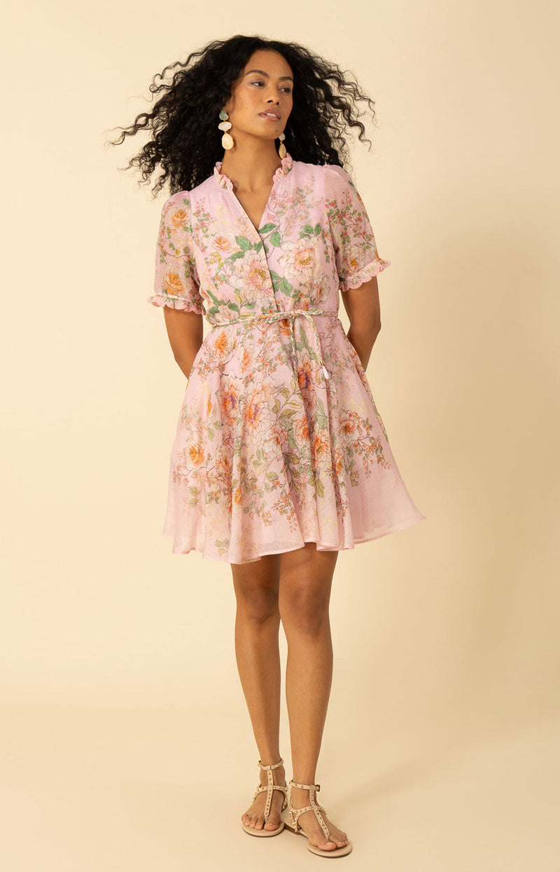 Haley Organza Dress Short Pink / XL Haley Organza Dress Short Pink / XL