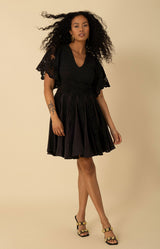 Journi Eyelet Dress, color_black