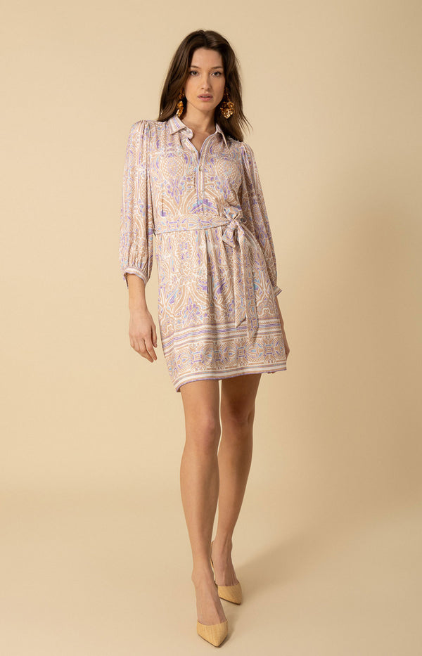 Sloan Jersey Dress, color_beige