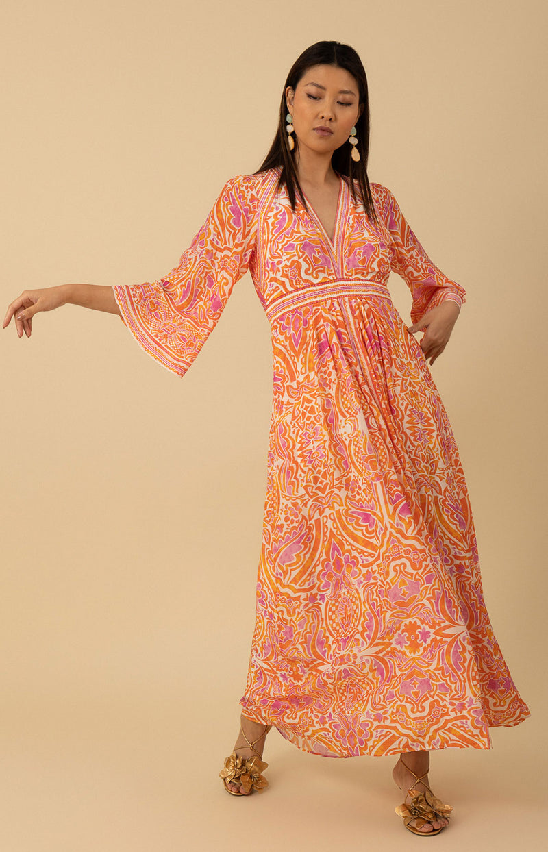 Abby Maxi Dress, color_orange