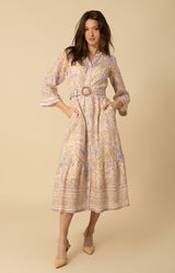 Davina Linen Dress, color_beige