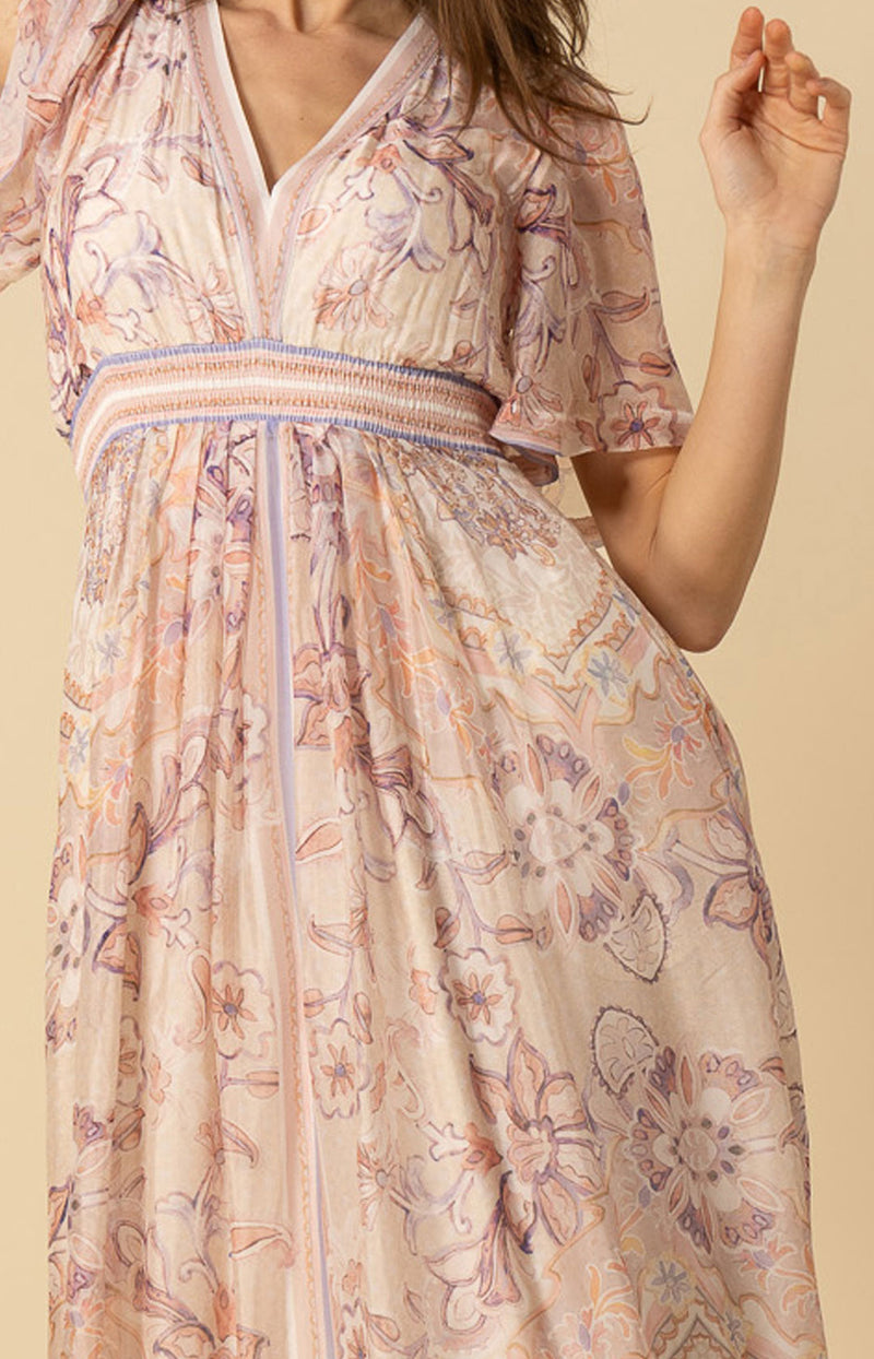 Jaliyah Chiffon Dress Maxi Beige / XL Jaliyah Chiffon Dress Maxi Beige / XL