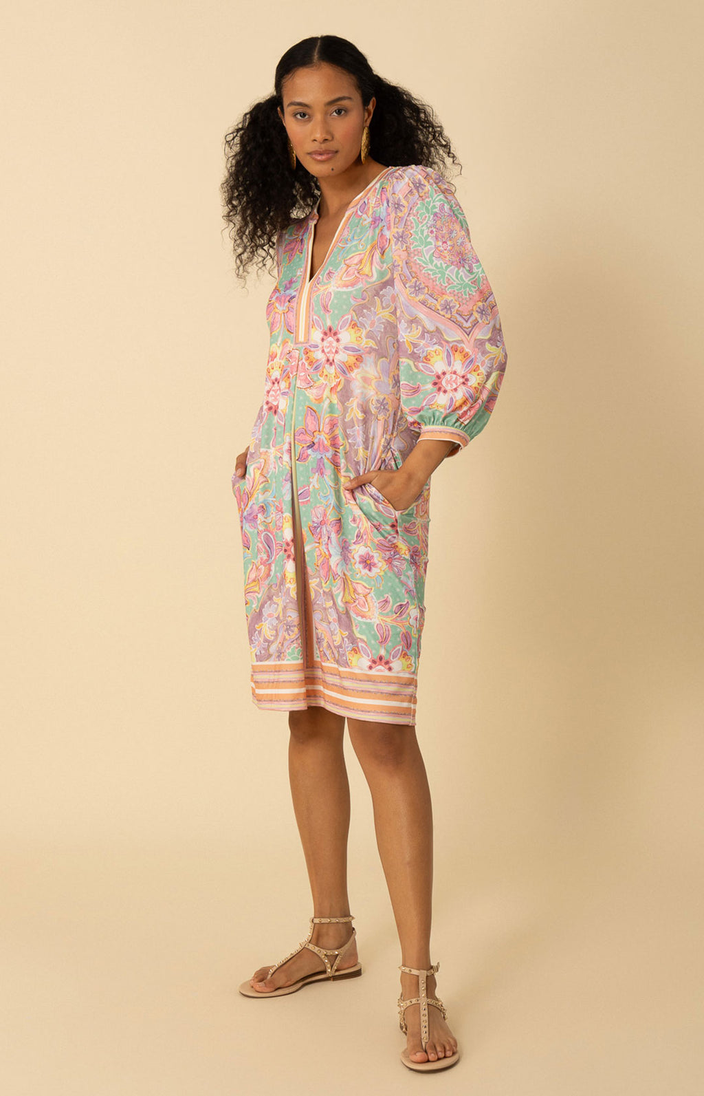 Anne Jersey Midi Dress - Green