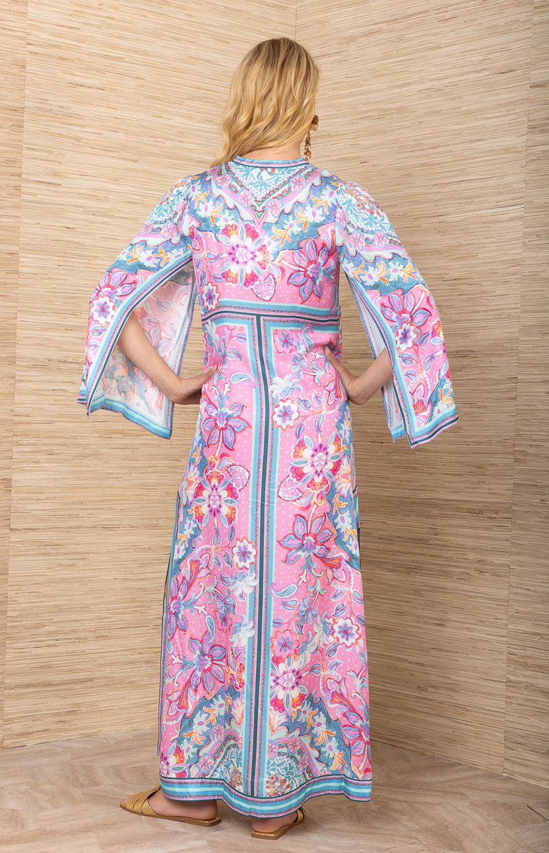 Hale Bob Women's Aileen Silk Caftan Dress - Pink - Maxi dresses Hale Bob Women's Aileen Silk Caftan Dress - Pink - Maxi dresses