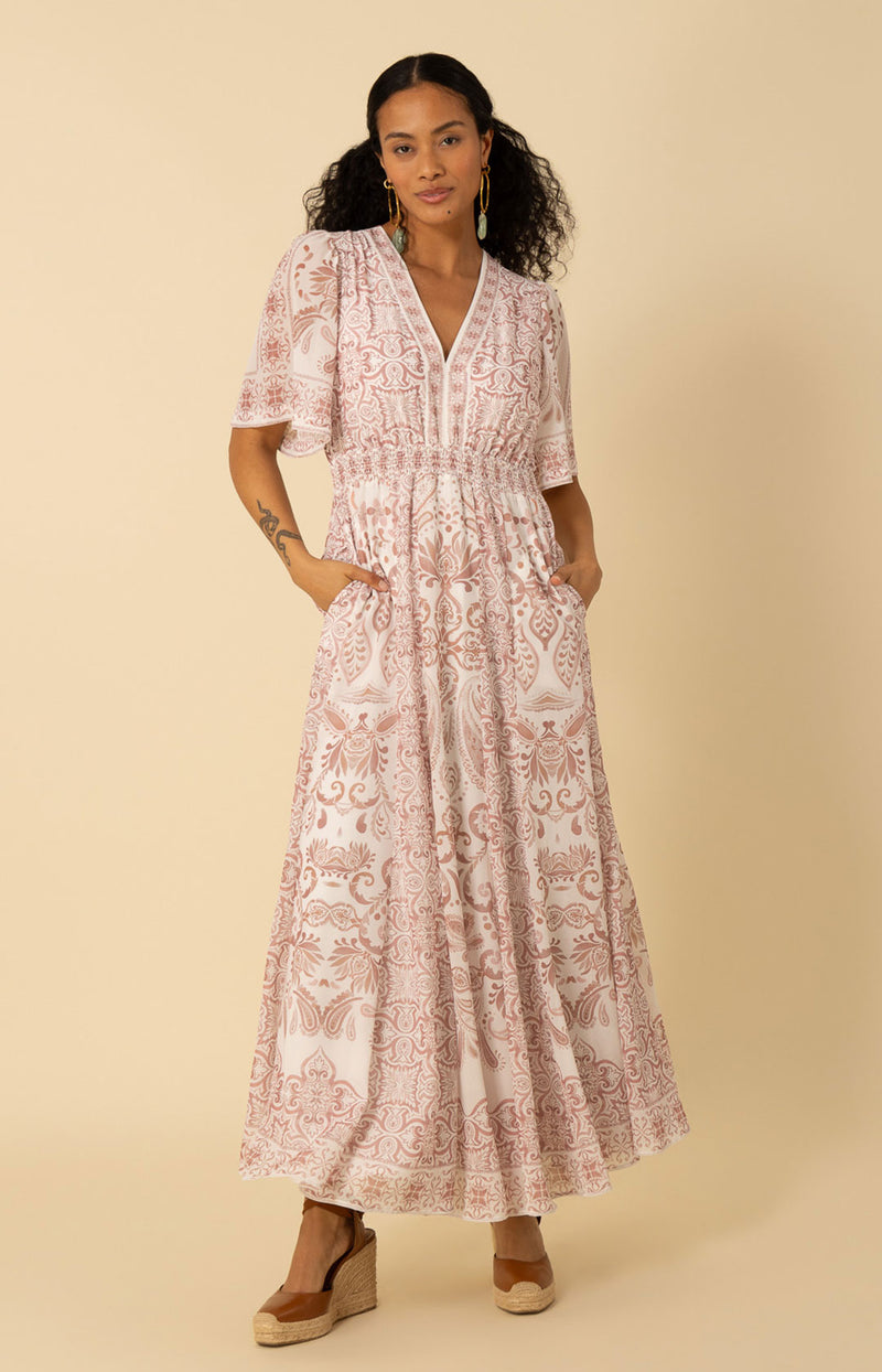 Hale Bob Women's Ellis Chiffon Maxi Dress - Pink Hale Bob Women's Ellis Chiffon Maxi Dress - Pink