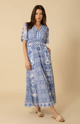 Ellis Chiffon Maxi Dress, color_blue