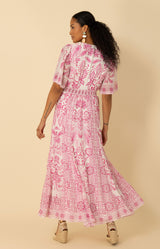 Ellis Chiffon Maxi Dress, color_pink